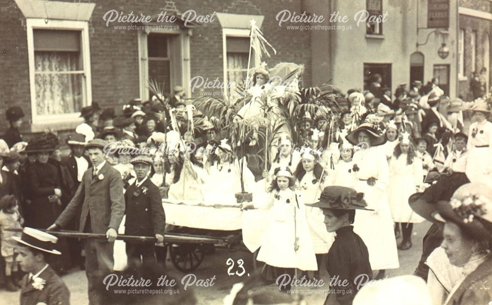 Procession in Lombard Street, Newark, c 1900s-1910s