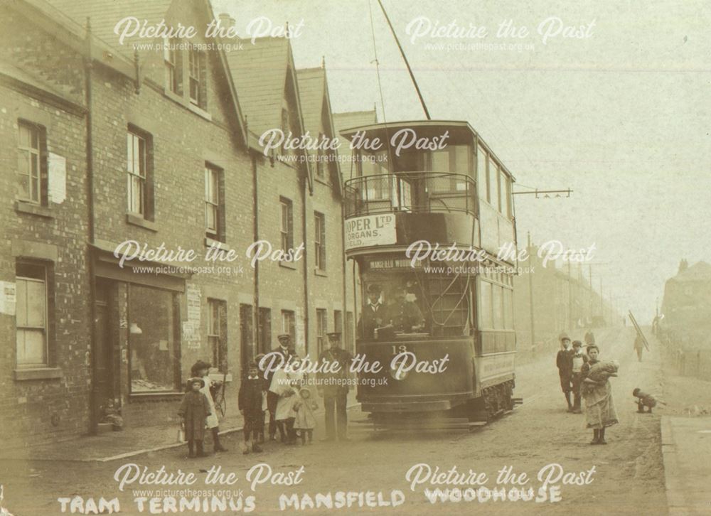 Tram Terminus, Sherwood Street, Mansfield Woodhouse, c 1904-5 ?