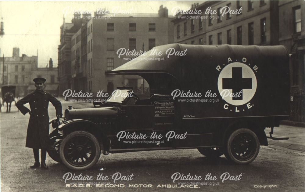 Presentation Motor Ambulance, World War 1, Nottingham, 1915-1918