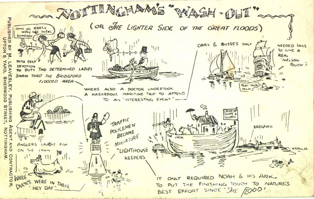Nottingham's wash-out (or the lighter side of the great floods)