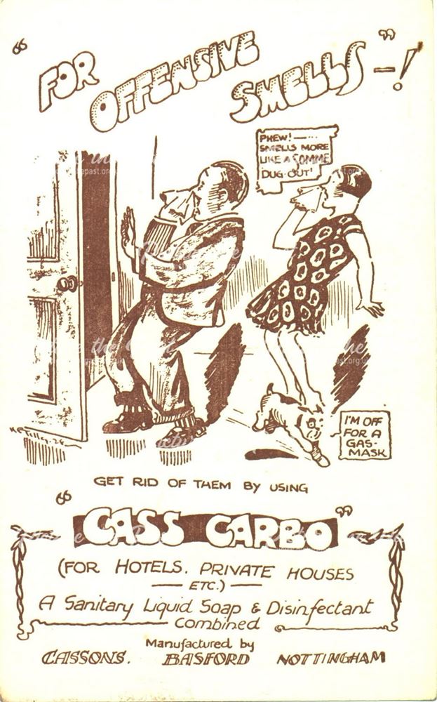 Advert for Cassons Carbon, Basford, Nottingham,  C20th