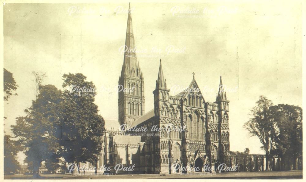 Salisbury Cathedral West Wing,West Walk, Wiltshire, c 1900