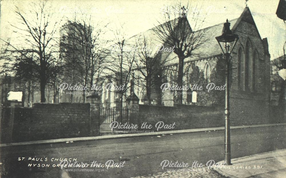 St. Paul's Church, Radford Road, Hyson Green, Nottingham, c 1905