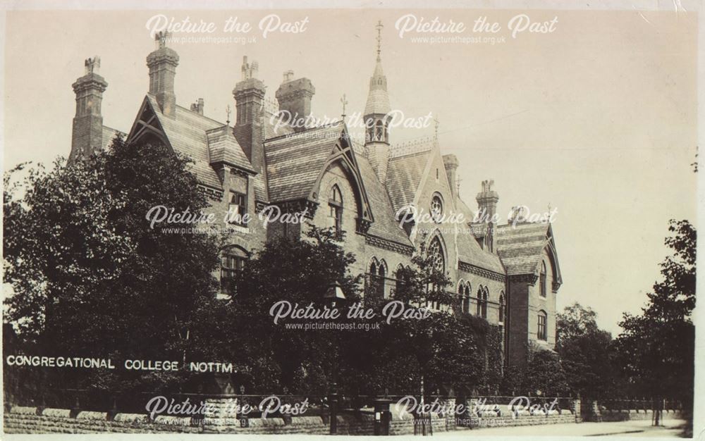 Congregational College, Forest Road West. Nottingham, c 1900