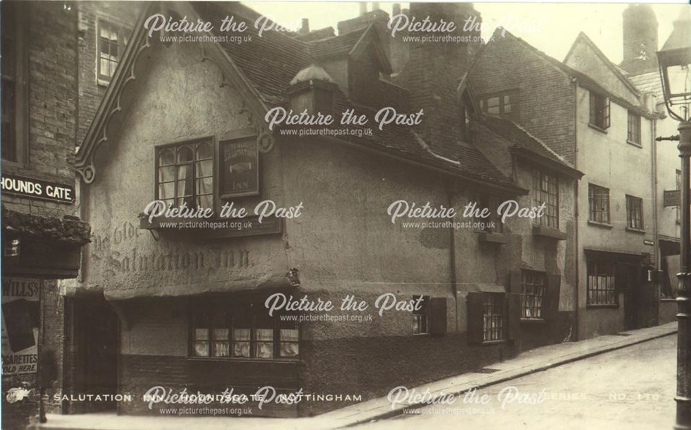 The 'Salutation Inn', Hounds Gate, Nottingham, c 1920?