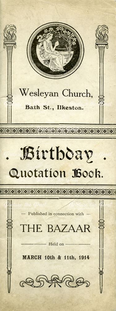 Wesleyan New Church Birthday Quotation Book, Bath Street, Ilkeston, 1914