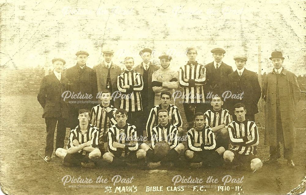 St Marks Bible Class Football Team, Belper, 1910-11