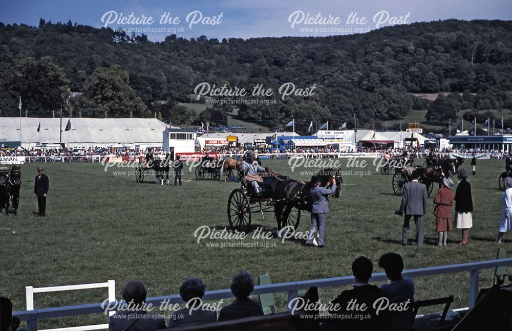 Horse and Carts, Bakewell Show, The Showground, Bakewell, 1983