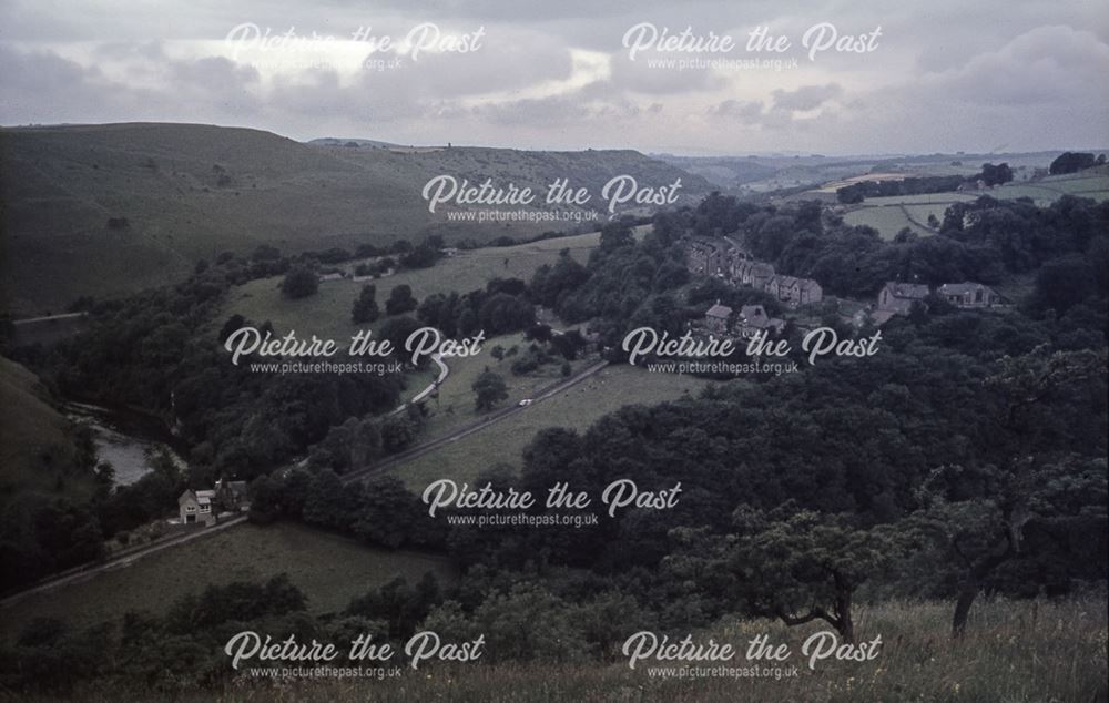 View from Hill, Cressbrook, c 1970s