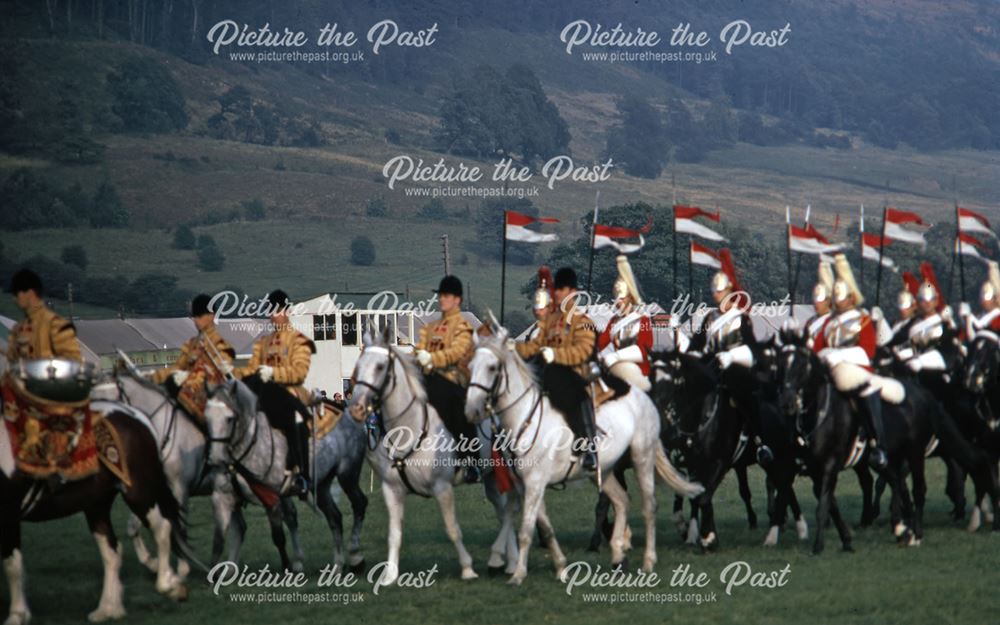 Household Cavalry, Bakewell Show, The Showground, Bakewell, 1970