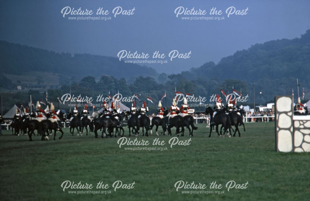 Household Cavalry Scissors, Bakewell Show, The Showground, Bakewell, 1970