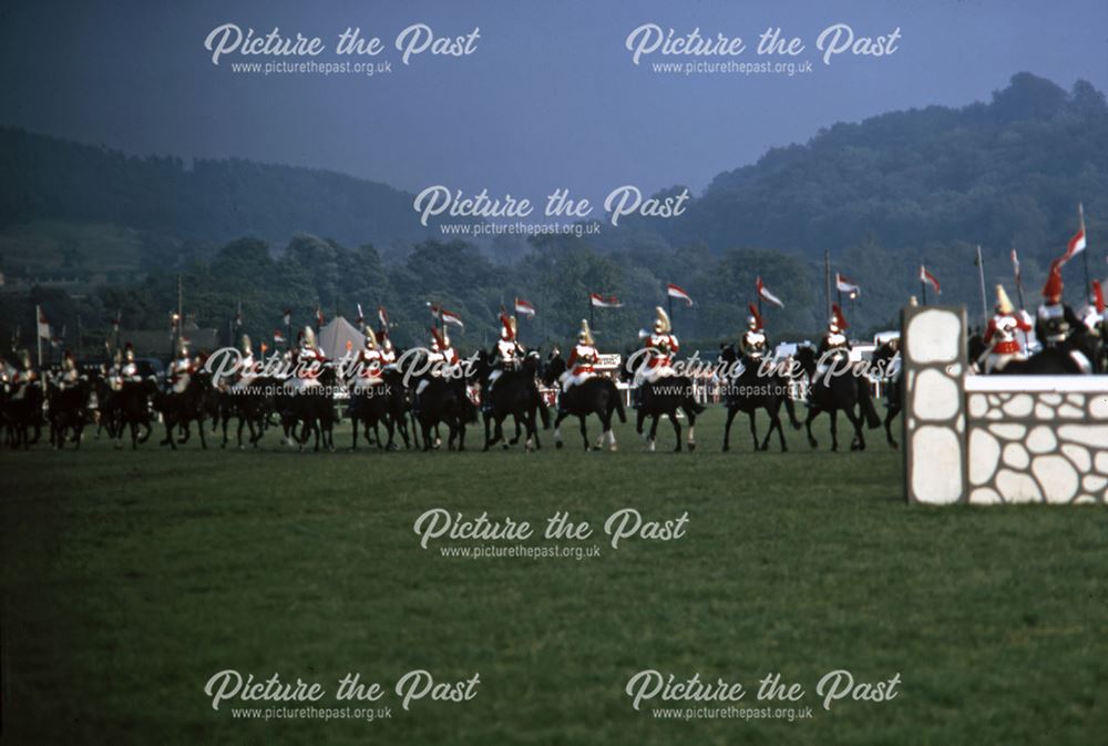 Household Cavalry, Bakewell Show, The Showground, Bakewell, 1970