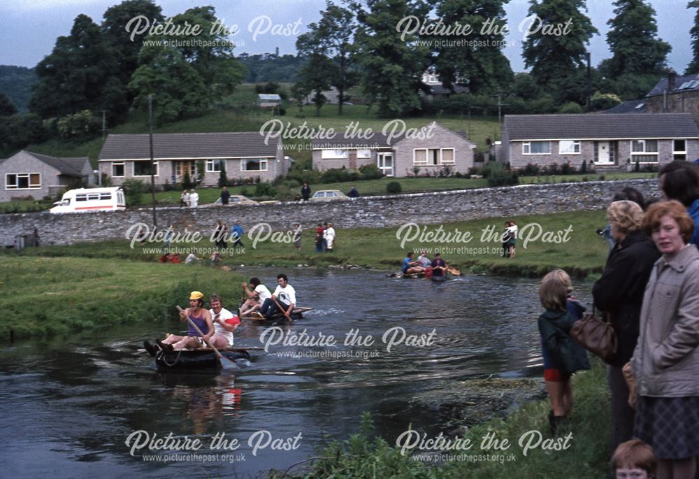 Raft Race, River Wye, Bakewell ?, 1979