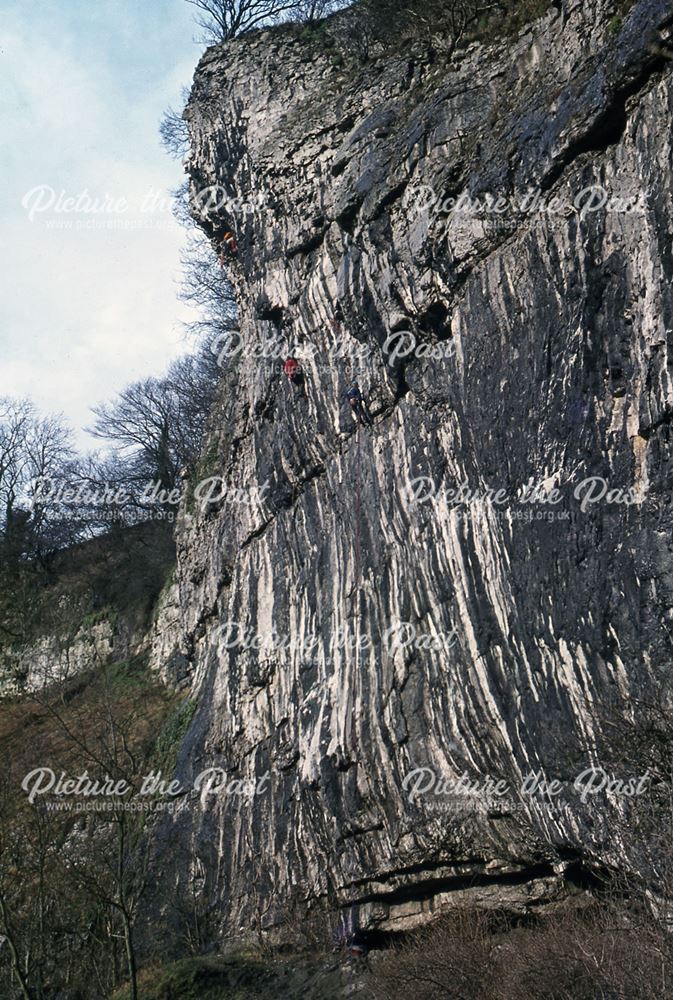 Climbers, Millers Dale, 1976