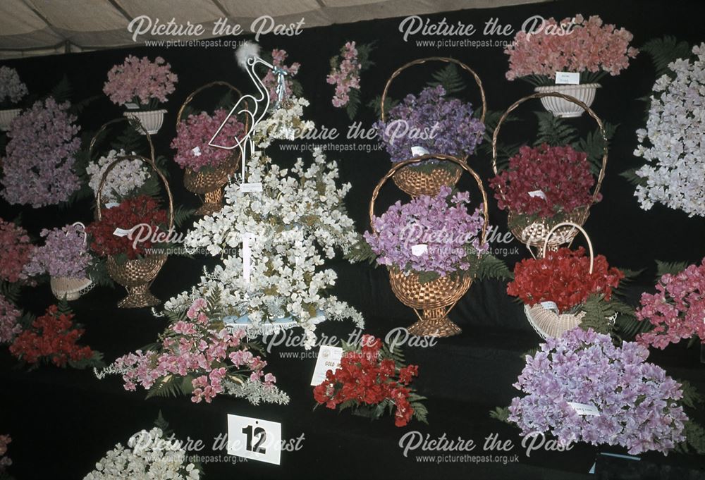 Dhalia Flowers at the Bakewell Show, The Showground, Bakewell, 1979