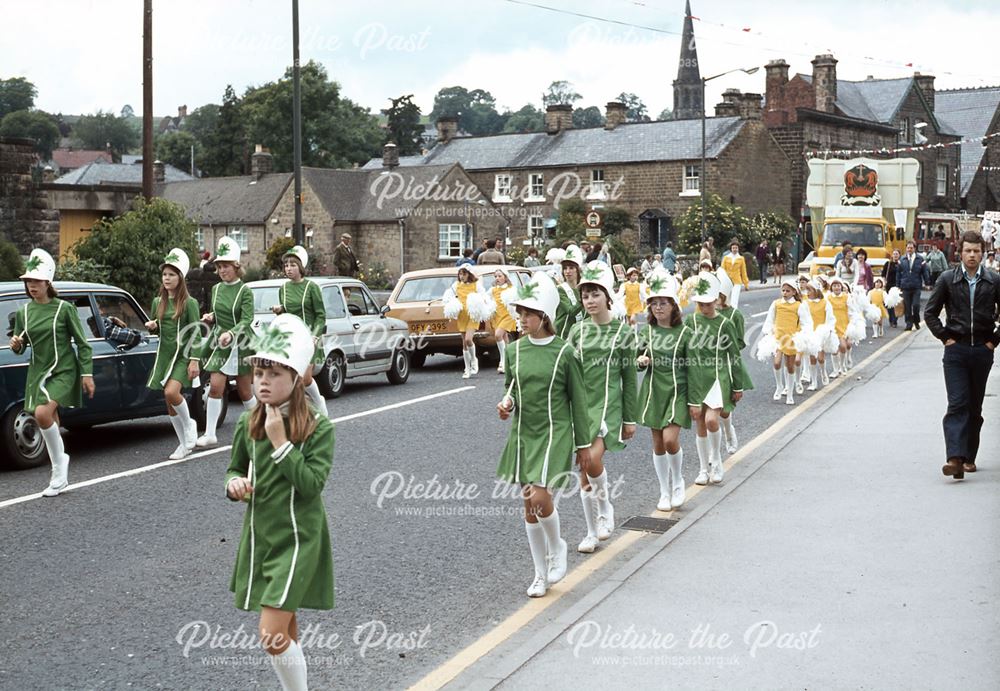 Majorettes, Bakewell Show or Carnival ?, c 1980s ?