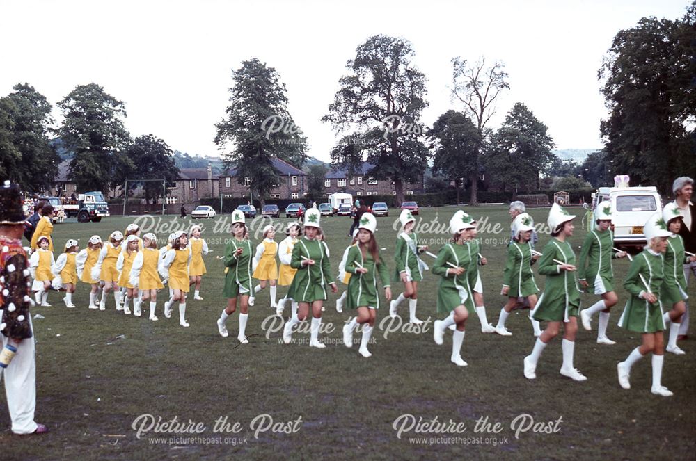 Majorettes, Bakewell Show or Carnival, Bakewell, c 1970s-80s