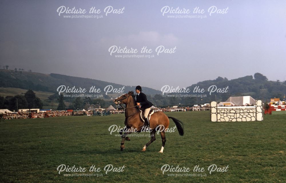 Horse Jumping, Bakewell Show, The Showground, Bakewell, 1971