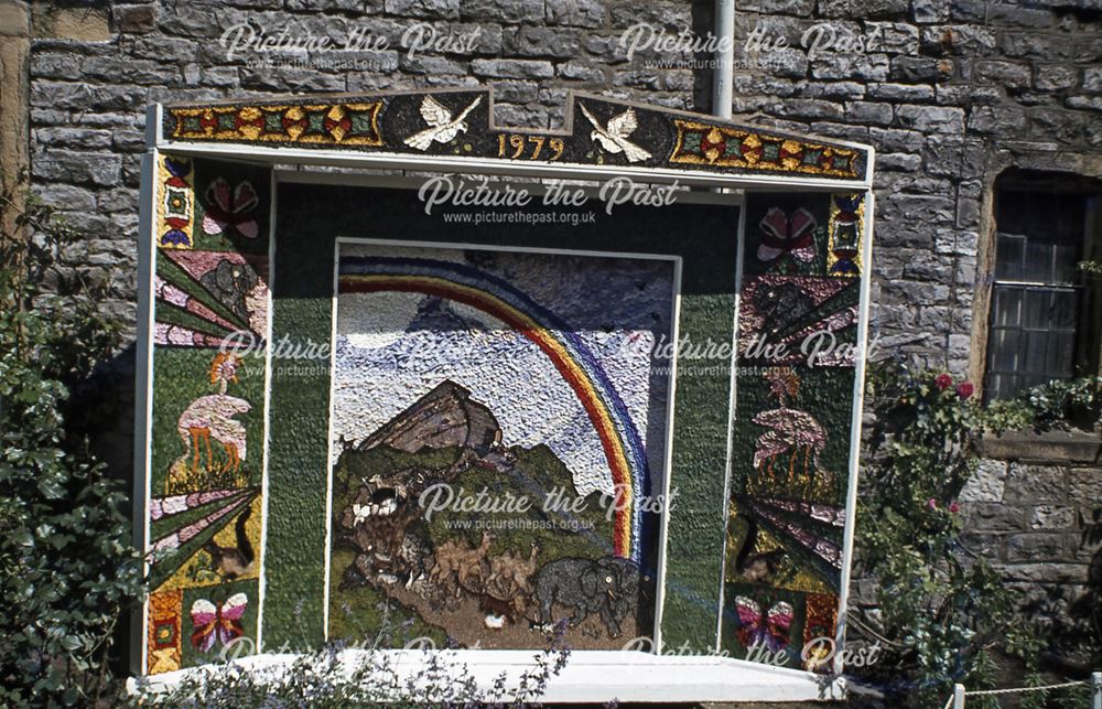 Well Dressing, Bath Gardens, Rutland Square, Bakewell, 1979