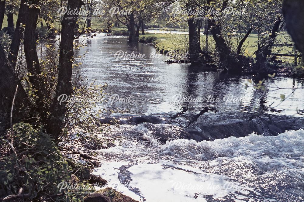 River Wye, Rowsley, c 1970s