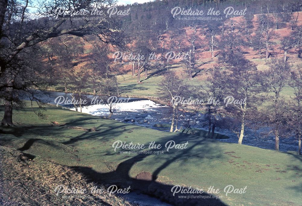 Weir, Chatsworth Estate, Chatsworth, c 1970s