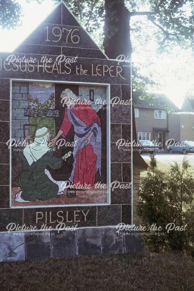 Well Dressing, Pilsley, 1976