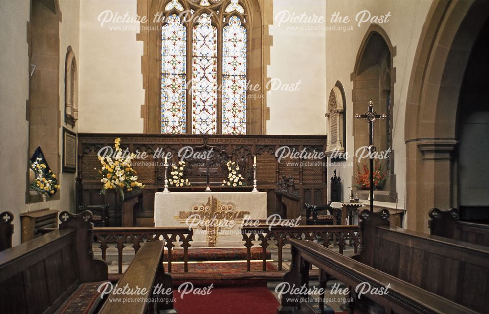 Chancel, St. Anne's Church, Baslow, 1978