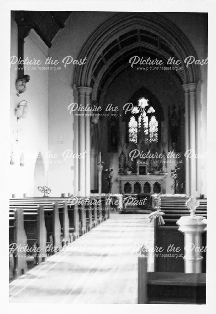 Interior of the Church of the Immaculate Conception, Spinkhill Lane, Spinkhill, 1966