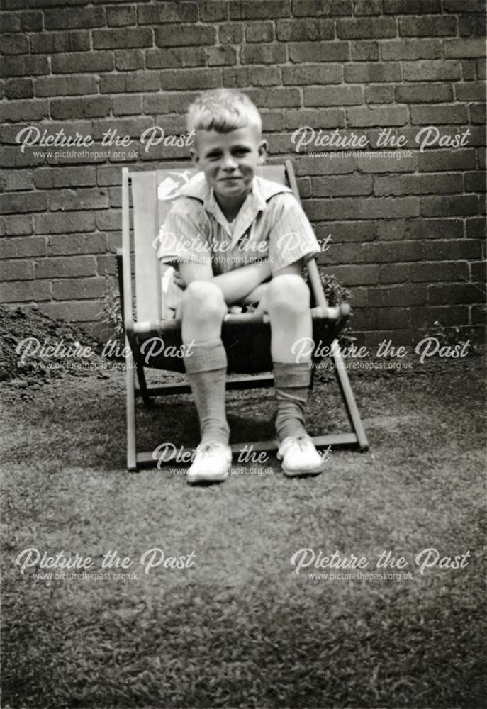 Boy in Deck Chair, c 1930s-40s