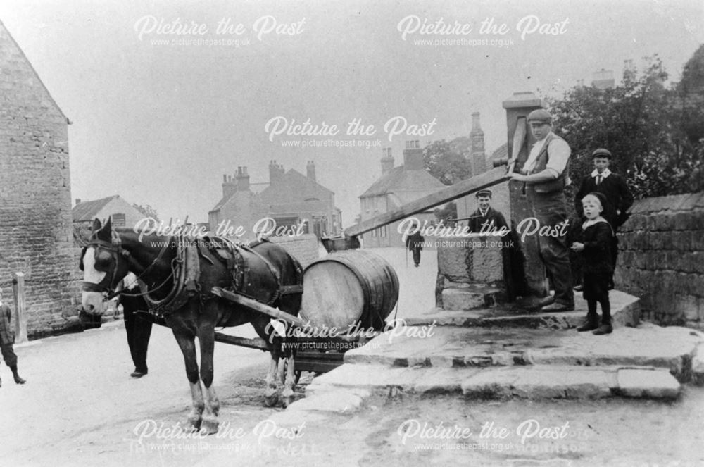 Village Pump, The Square, Whitwell, c 1900s