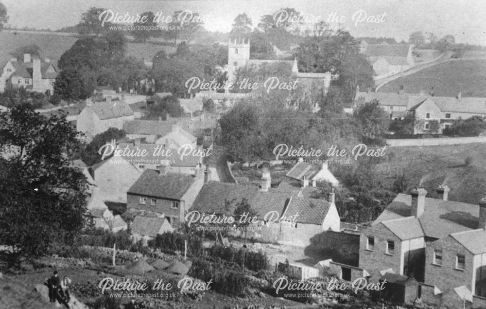 Village View from High Hill, Whitwell, c 1920s