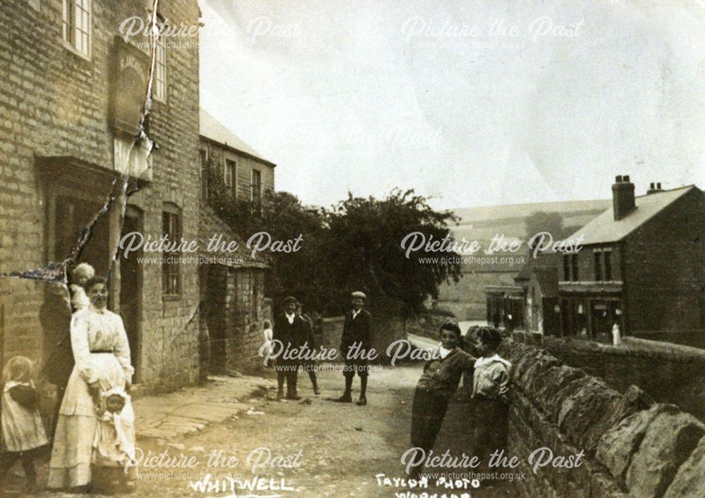 View from East Parade Towards The Square, Whitwell, c 1900s