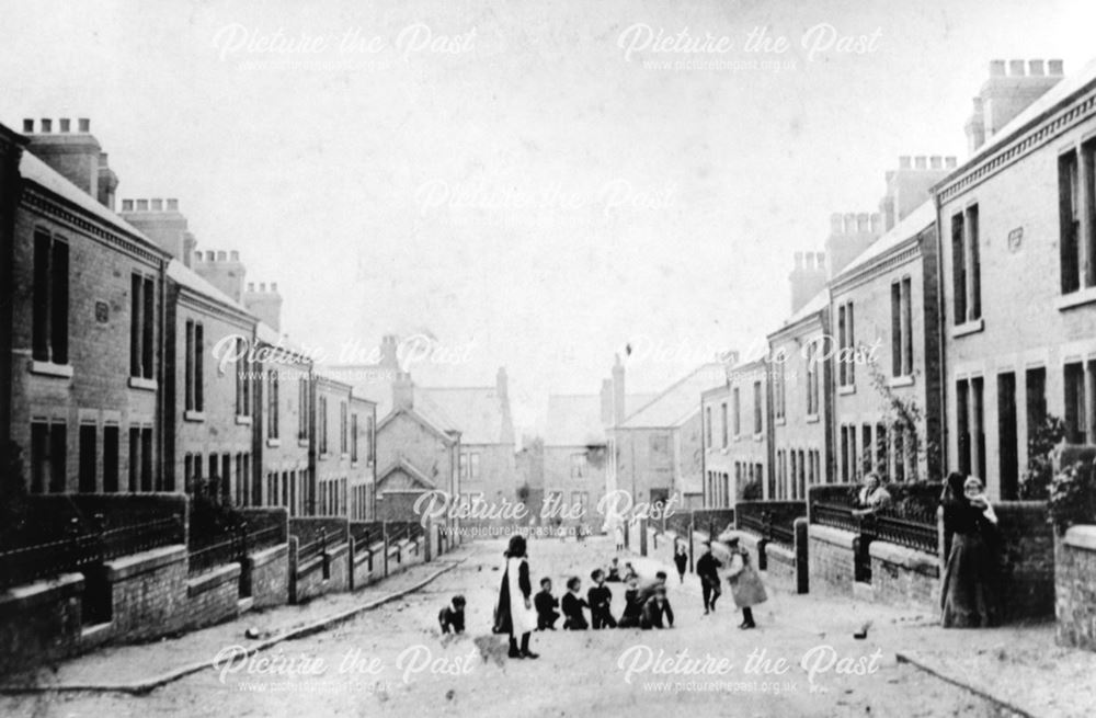 View of Coronation Street, Whitwell, c 1911