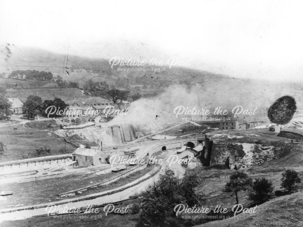The Lime Kilns in Action, Bugsworth, 1888