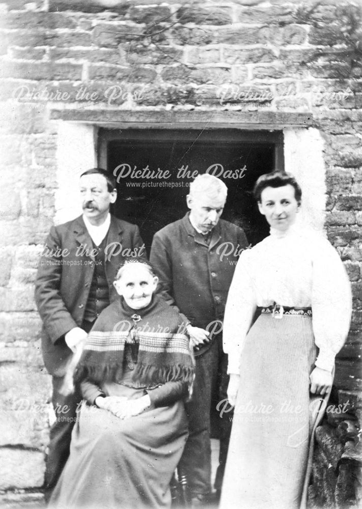 Ann Ratcliffe and Family, Bugsworth, c 1900 ?