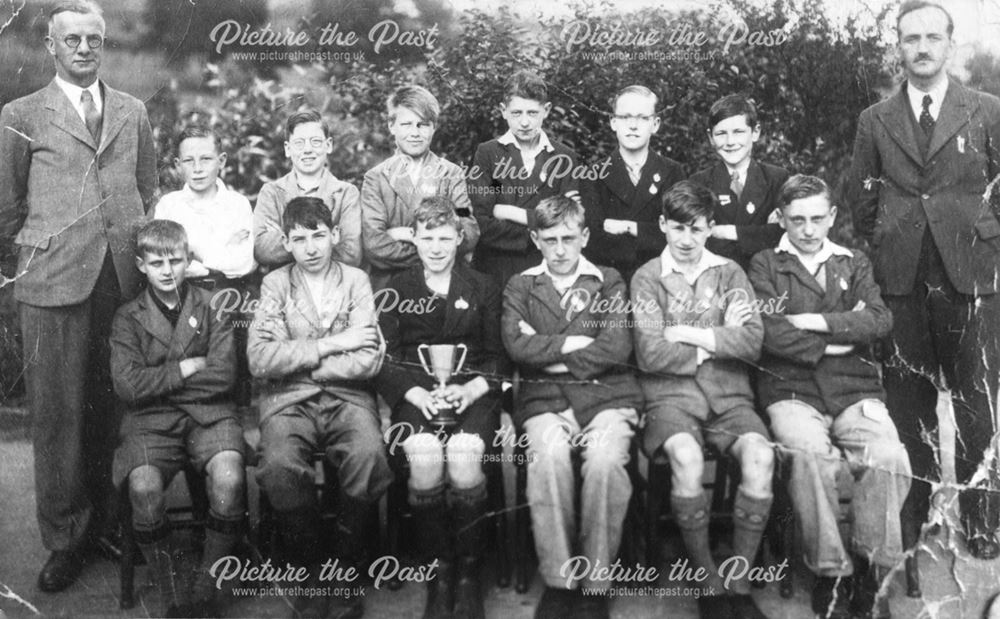 Buxworth School Winners of the Inter School Cricket Cup, Buxworth, 1938