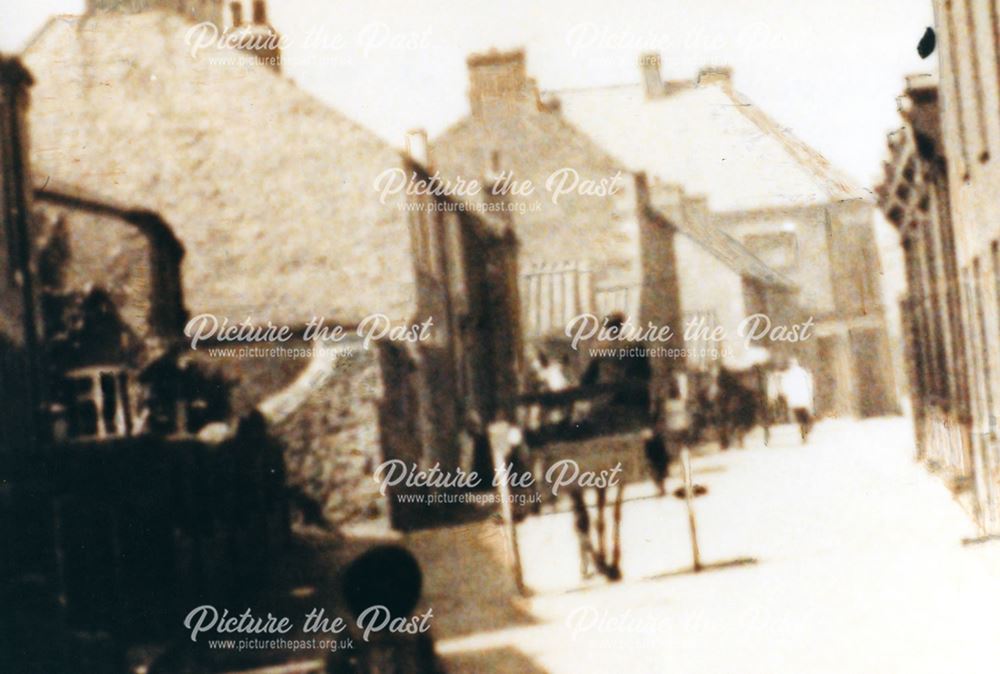 View up Welbeck Street to Co-Operative at top, Whitwell, c 1913