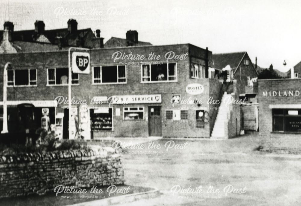 Thacker's Garage, The Square, Whitwell, c1930's