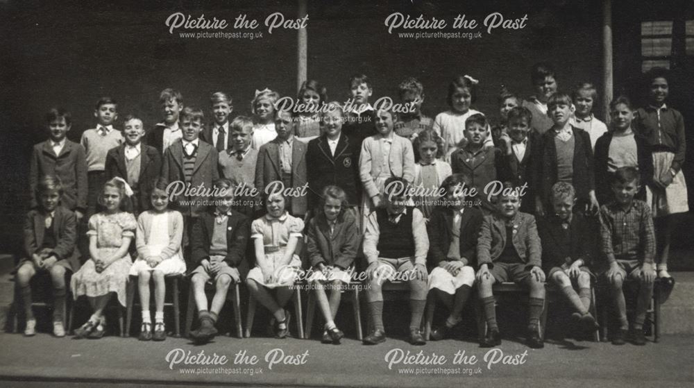 2B Miss Peacock's Class, Sandiacre Junior School, 1954