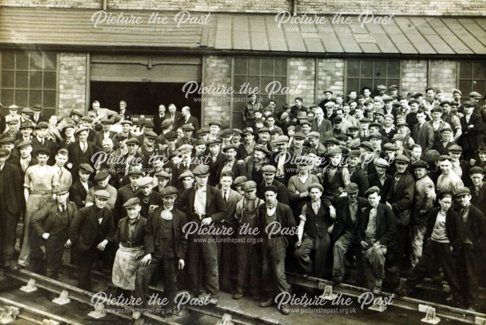 Workers at Taylor's Factory, Sandiacre, c 1936