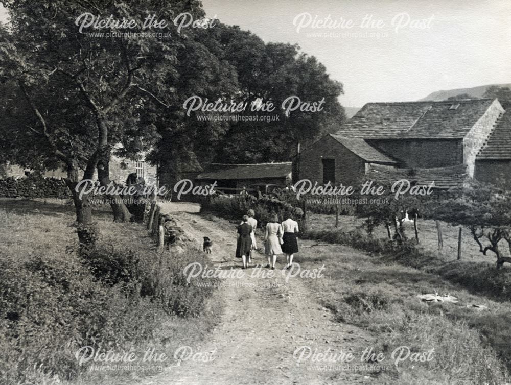 Marsh Hall Farm, Marsh Lane, Chapel-en-le-Frith, Derbyshire, c 1946