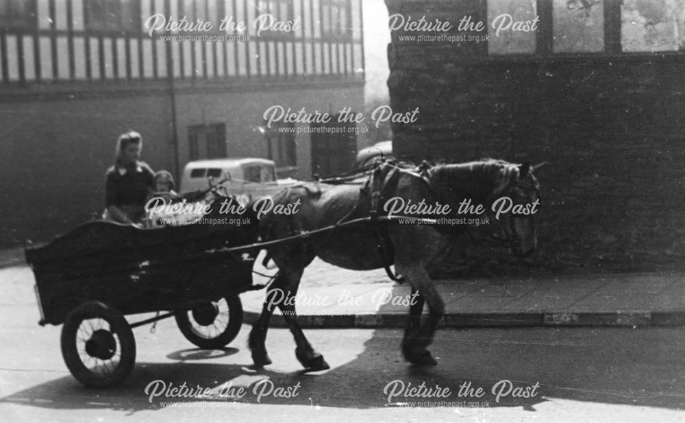 Milk Float, Market Street, Chapel-en-le-Frith, Derbyshire, c 1937