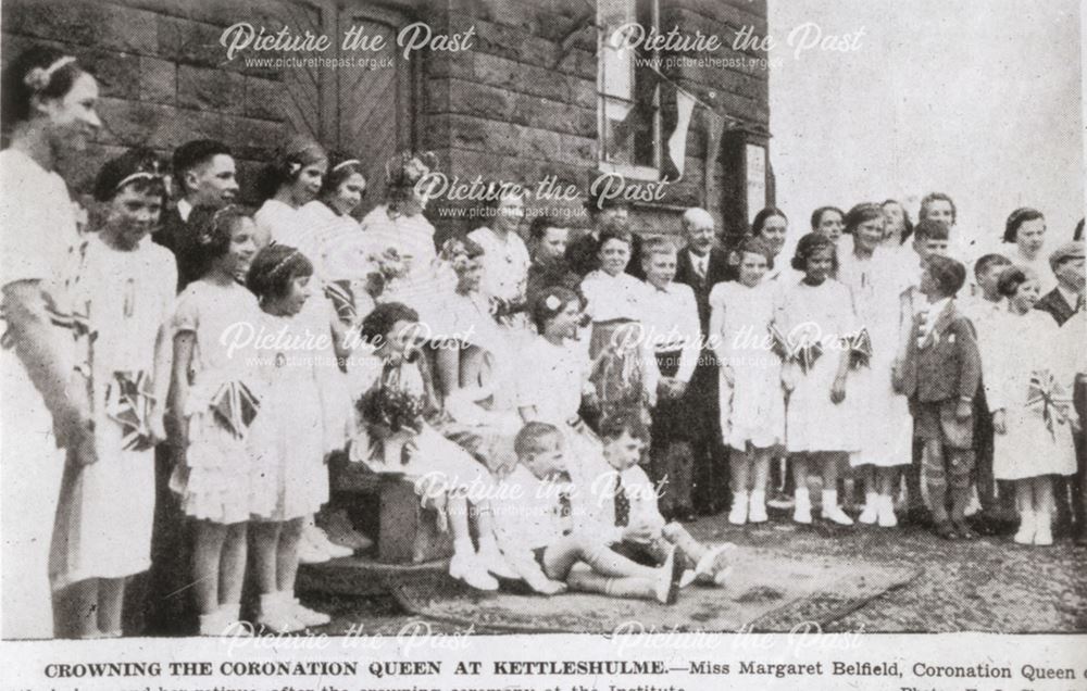 Crowning the Coronation Queen, Kettleshume, c 1930s