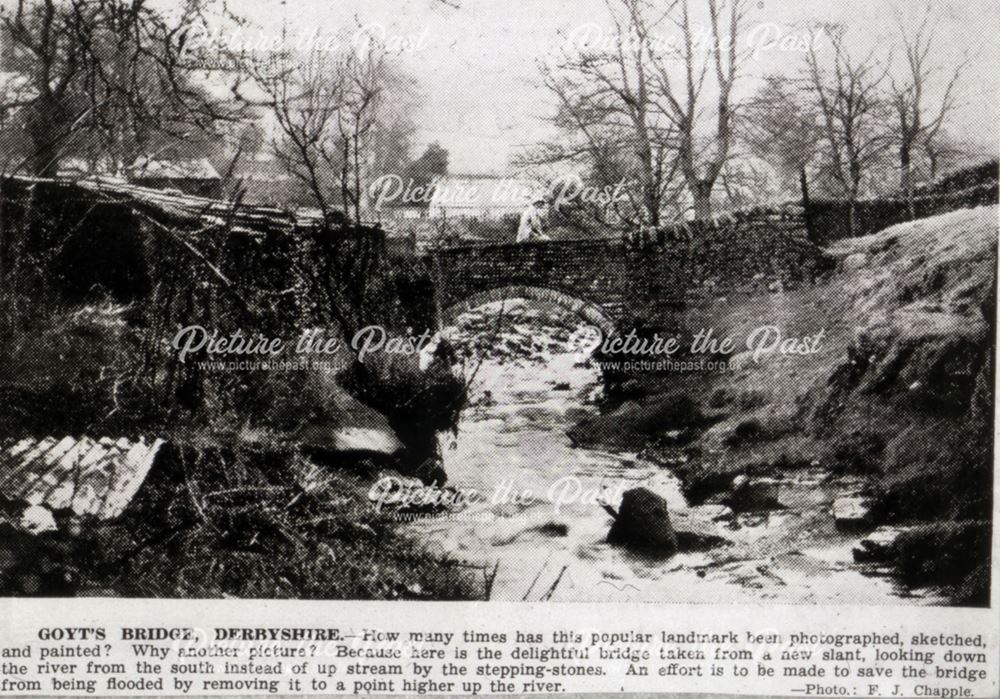 Goyt Bridge, Goyt Valley, c 1930s