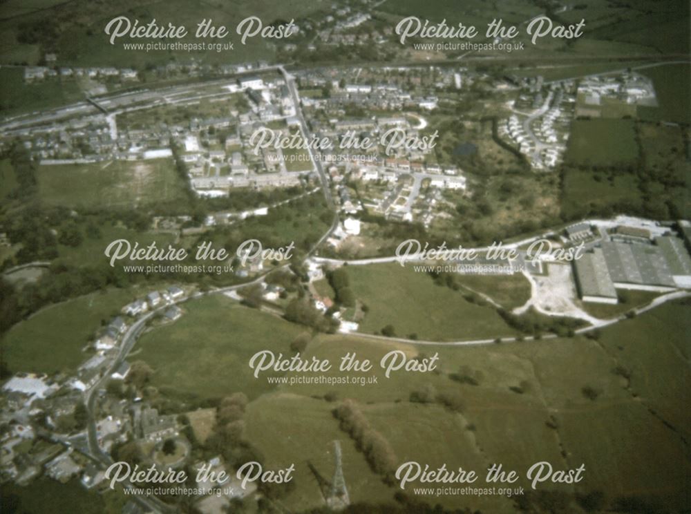 Aerial View, Whitehough and Chinley, c 1970