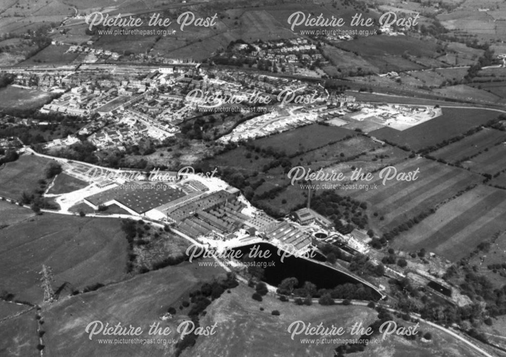 Aerial View of Dorma and Alderbrook Fields, Chinley, 1980