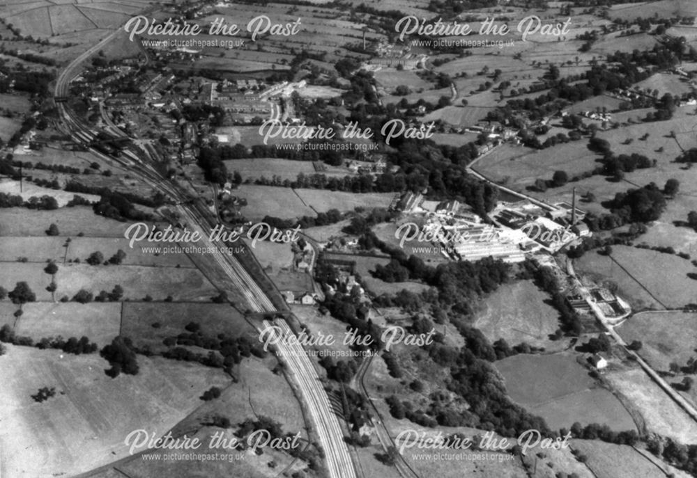 Aerial View of Approach from West, Chinley, 1965