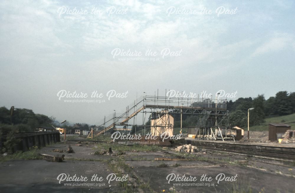Demolition of Chinley Station, 1989