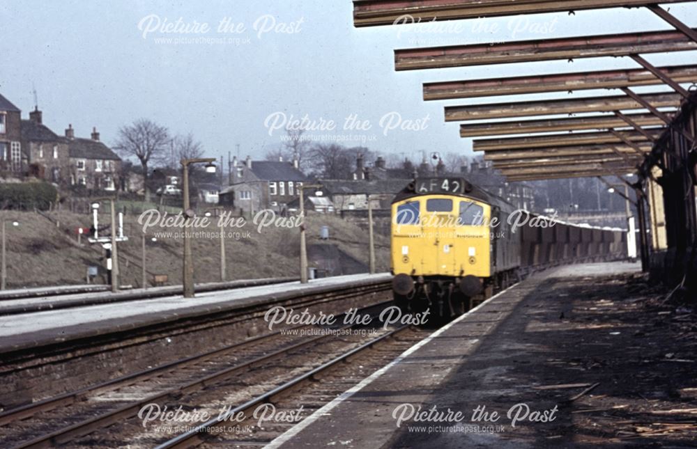 Demolition of Chinley Station, 1989