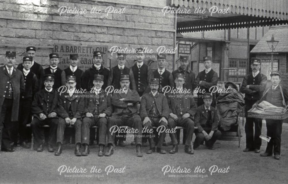 1st Station Staff at Chinley Station, c 1900s